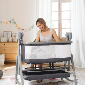 Baby Multi-functional Electric Shaker Rocking Chair, Newborn Intelligent Coaxing Baby, Bedside Bed, Bass Basket